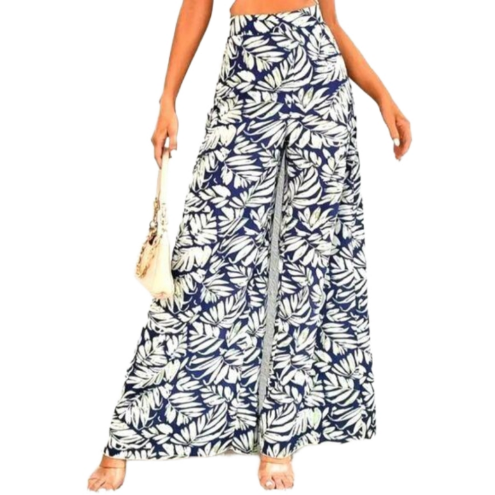 Tropical boho palazzo Pants sx XXL